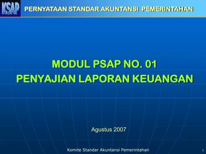 modul psap no 01 penyajian laporan keuangan