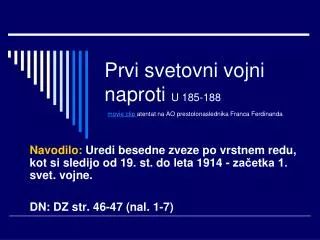 prvi svetovni vojni naproti u 185 188 movie clip atentat na ao prestolonaslednika franca ferdinanda