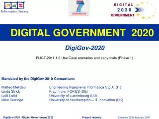 DIGITAL GOVERNMENT 2020