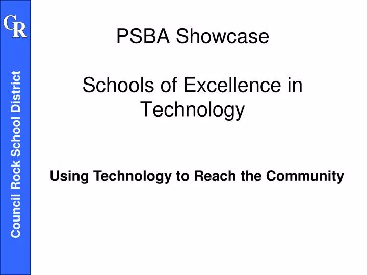 psba showcase schools of excellence in technology