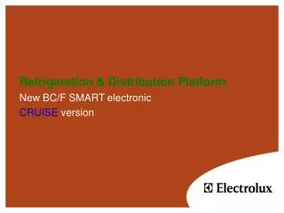 Refrigeration &amp; Distribution Platform