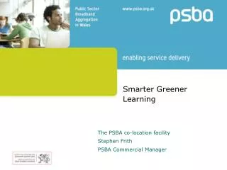 Smarter Greener Learning