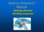 Science Research Module - slide 1