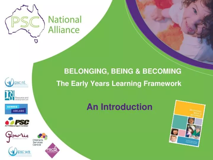 belonging being becoming the early years learning framework