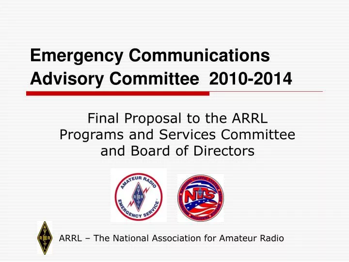 emergency communications advisory committee 2010 2014