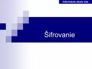 ifrovanie