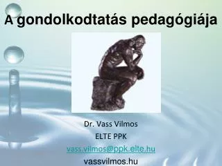 a gondolkodtat s pedag gi ja