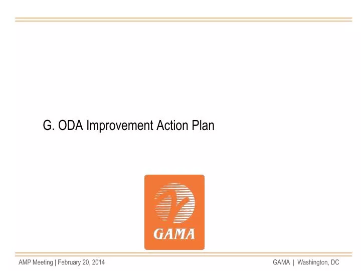 g oda improvement action plan