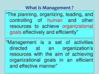 What is Management ?