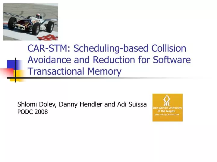 car stm scheduling based collision avoidance and reduction for software transactional memory