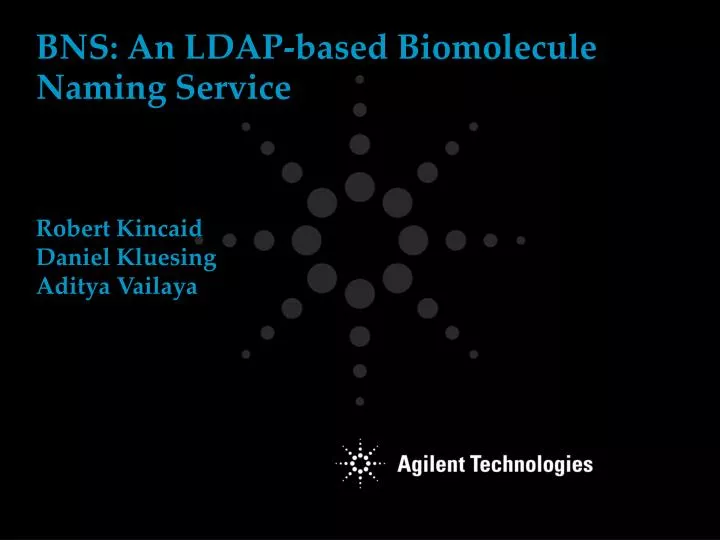 bns an ldap based biomolecule naming service