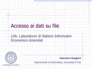 accesso ai dati su file
