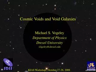 Cosmic Voids and Void Galaxies