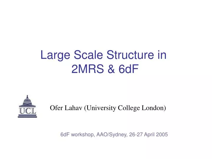large scale structure in 2mrs 6df