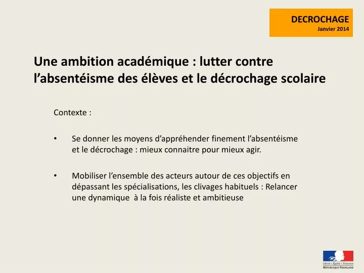 une ambition acad mique lutter contre l absent isme des l ves et le d crochage scolaire