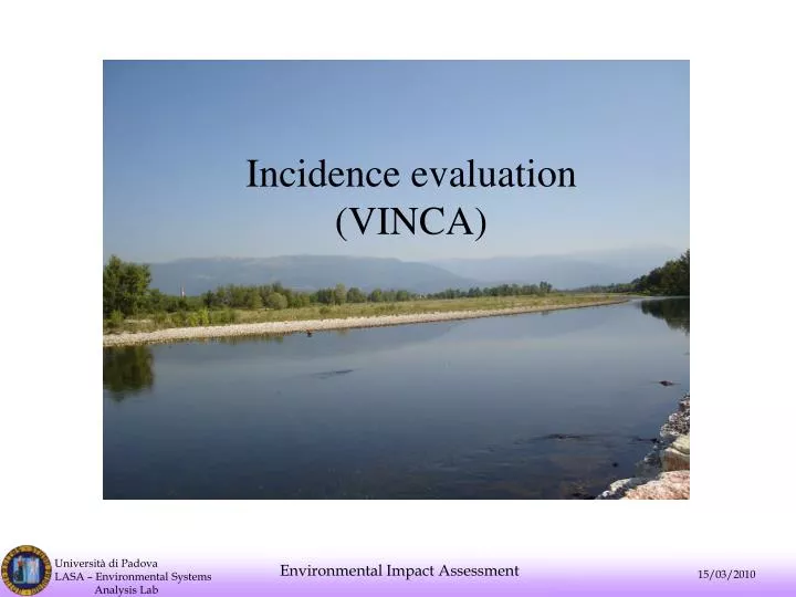 incidence evaluation vinca