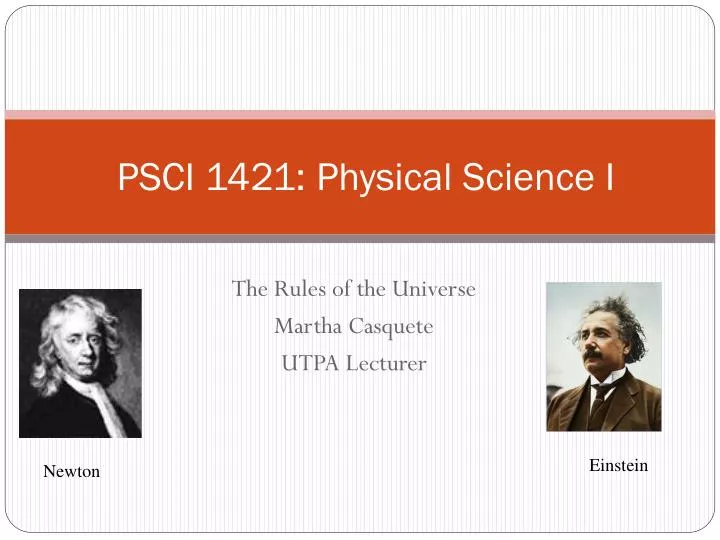 psci 1421 physical science i