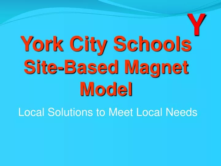 york city schools site based magnet model