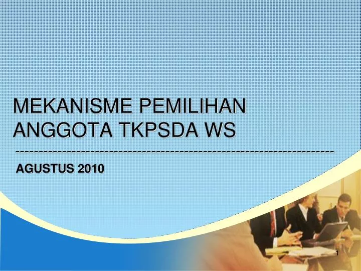 mekanisme pemilihan anggota tkpsda ws