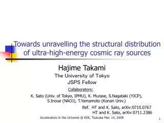 Towards unravelling the structural distribution of ultra-high-energy cosmic ray sources
