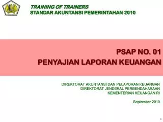 psap no 01 penyajian laporan keuangan
