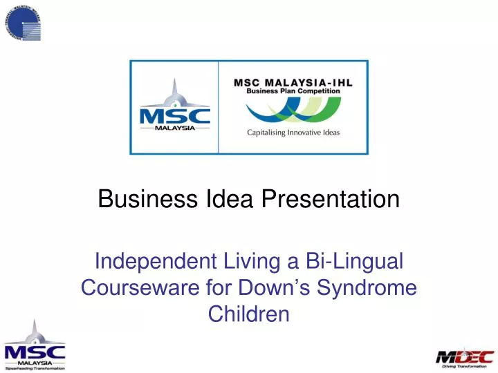 independent living a bi lingual courseware for down s syndrome children