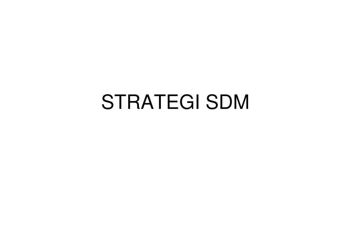 strategi sdm