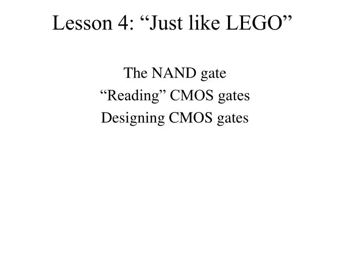 lesson 4 just like lego