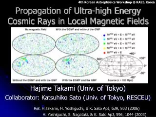 Propagation of Ultra-high Energy Cosmic Rays in Local Magnetic Fields