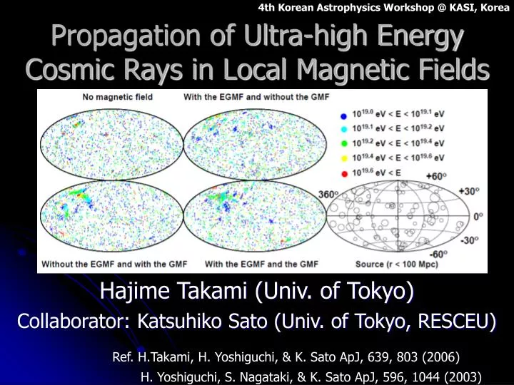 propagation of ultra high energy cosmic rays in local magnetic fields