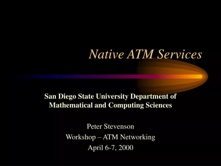 native atm services