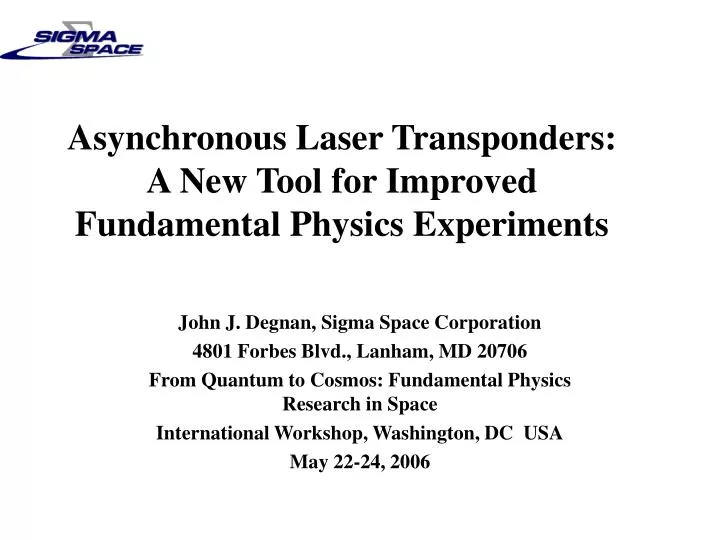 asynchronous laser transponders a new tool for improved fundamental physics experiments