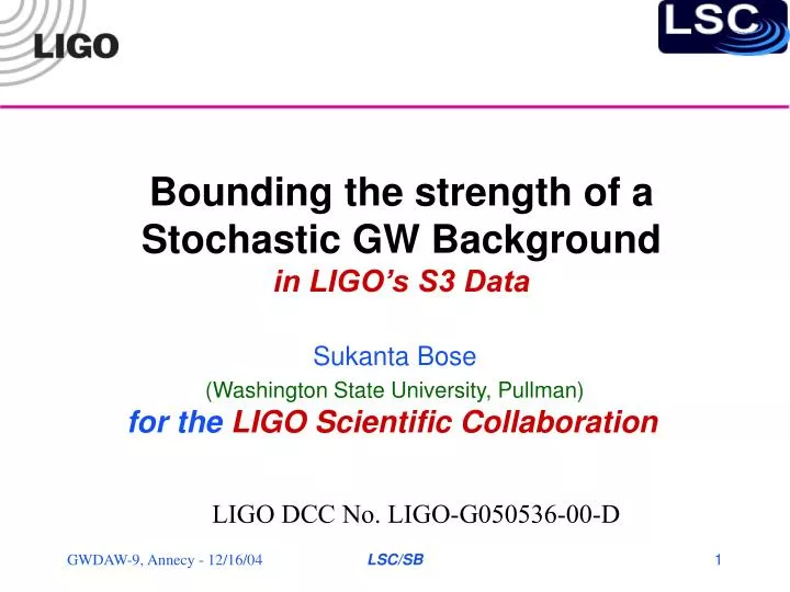 bounding the strength of a stochastic gw background in ligo s s3 data