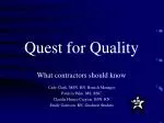 Quest for Quality - slide 1