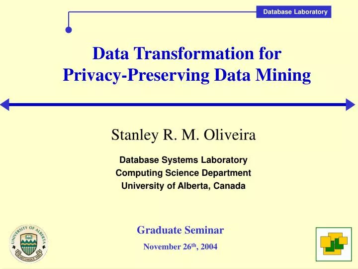 data transformation for privacy preserving data mining