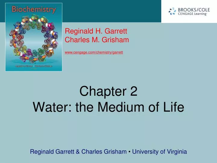 chapter 2 water the medium of life