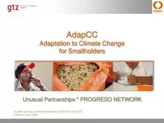 AdapCC Adaptation to Climate Change for Smallholders