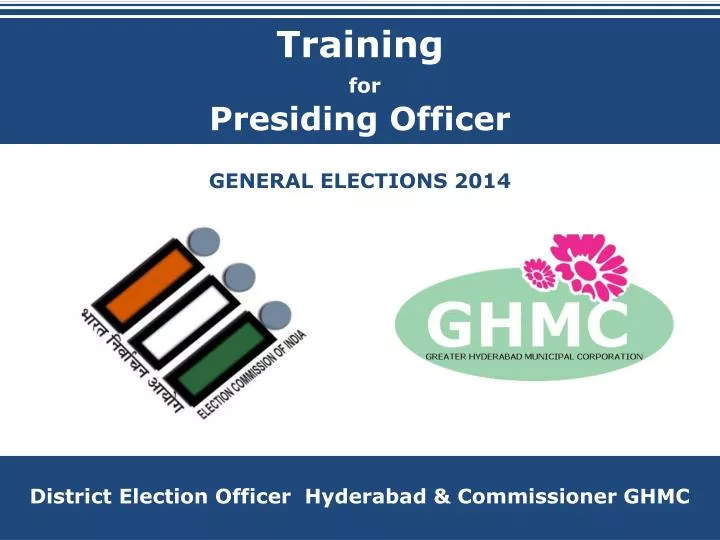 training for presiding officer