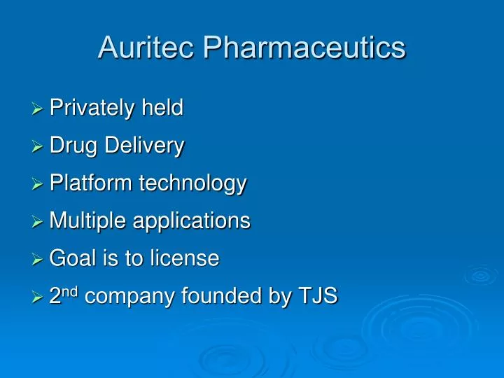 auritec pharmaceutics
