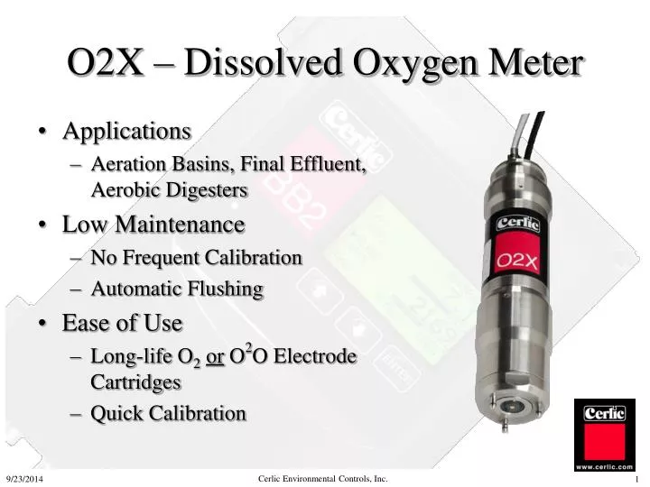o2x dissolved oxygen meter