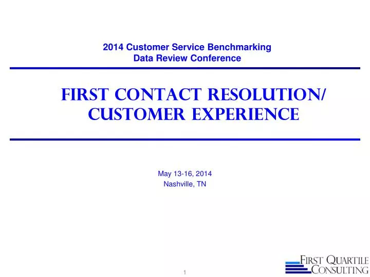 first contact resolution customer experience