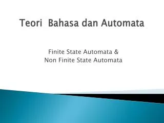 teori bahasa dan automata