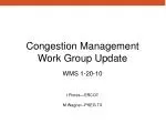 Congestion Management Work Group Update - slide 1