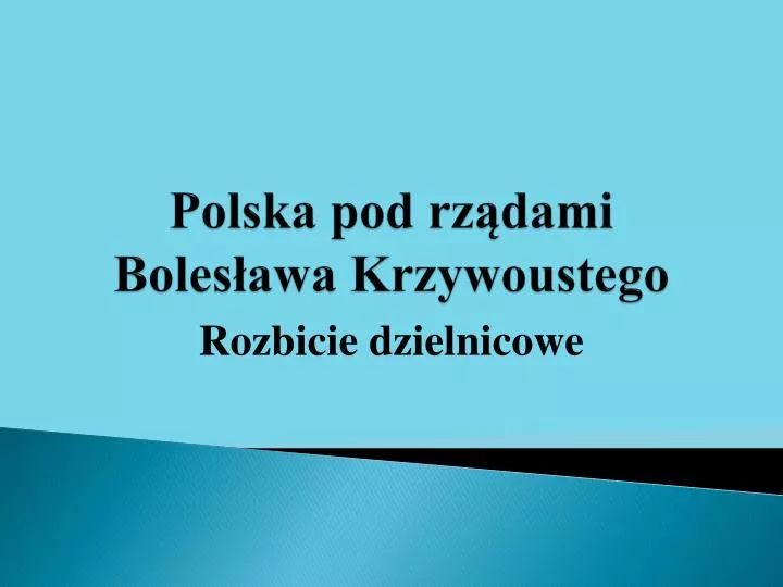 polska pod rz dami boles awa krzywoustego