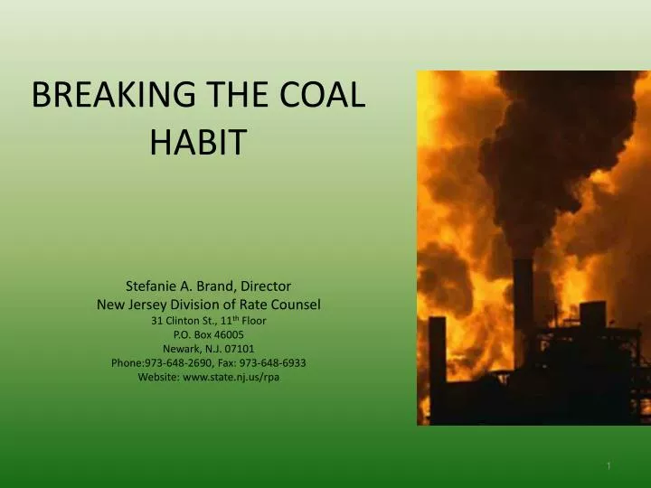 breaking the coal habit