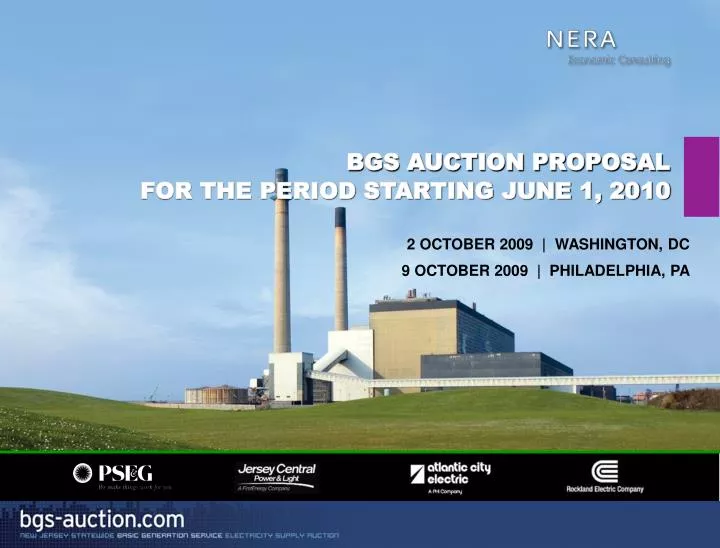 bgs auction proposal for the period starting june 1 2010