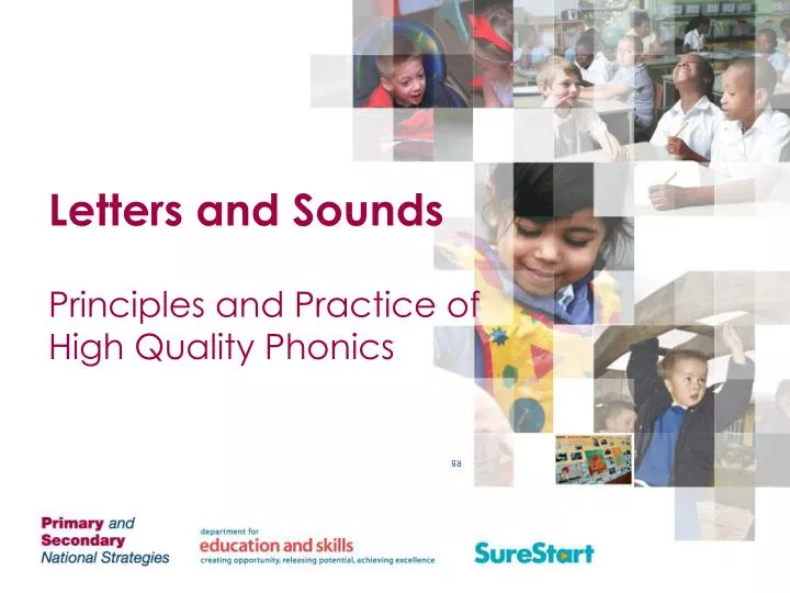 letters and sounds principles and practice of high quality phonics