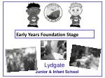 Early Years Foundation Stage - slide 1