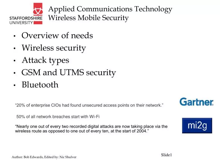 applied communications technology wireless mobile security