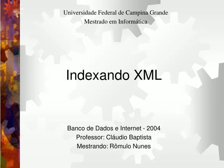 indexando xml